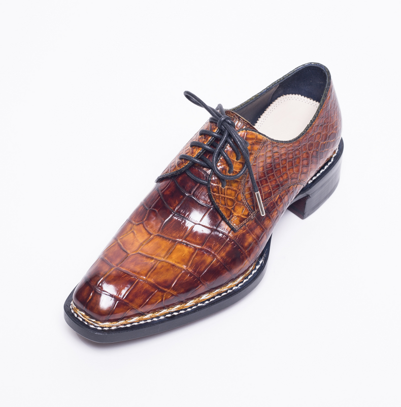Sanyashachiping-zapatos de cocodrilo para hombre, calzado de vestir
