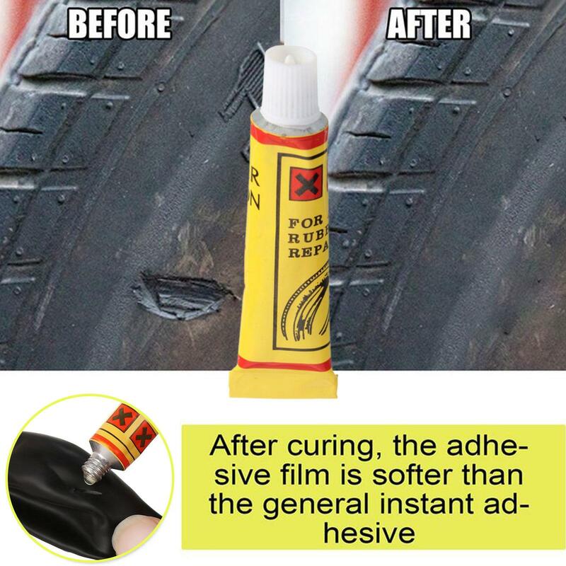 Pegamento líquido para reparación de neumáticos, pegamento adhesivo resistente al desgaste, sellador fuerte para coche, 1-10 piezas, 6ml