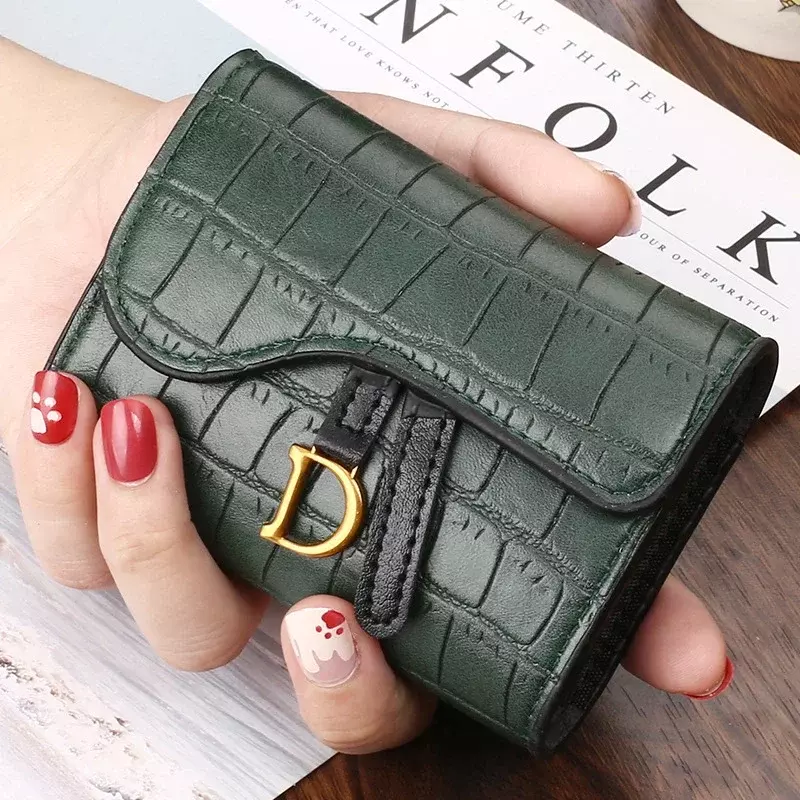 Women Short Wallet Small Fashion Luxury Brand Leather Purse Ladies Card Bag For Women Clutch Female Purse Money Clip Wallet