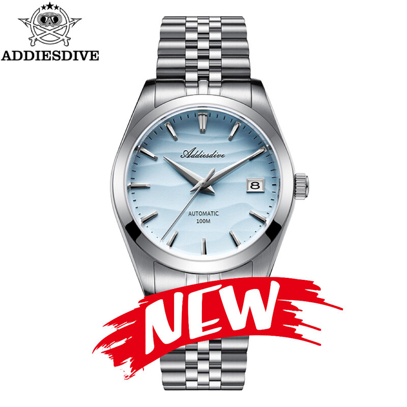 ADDIESDIVE AD2059 nuovi orologi da uomo Desert Texture 10Bar Diver Reloj Hombre Leisure NH35A movimento orologio meccanico automatico