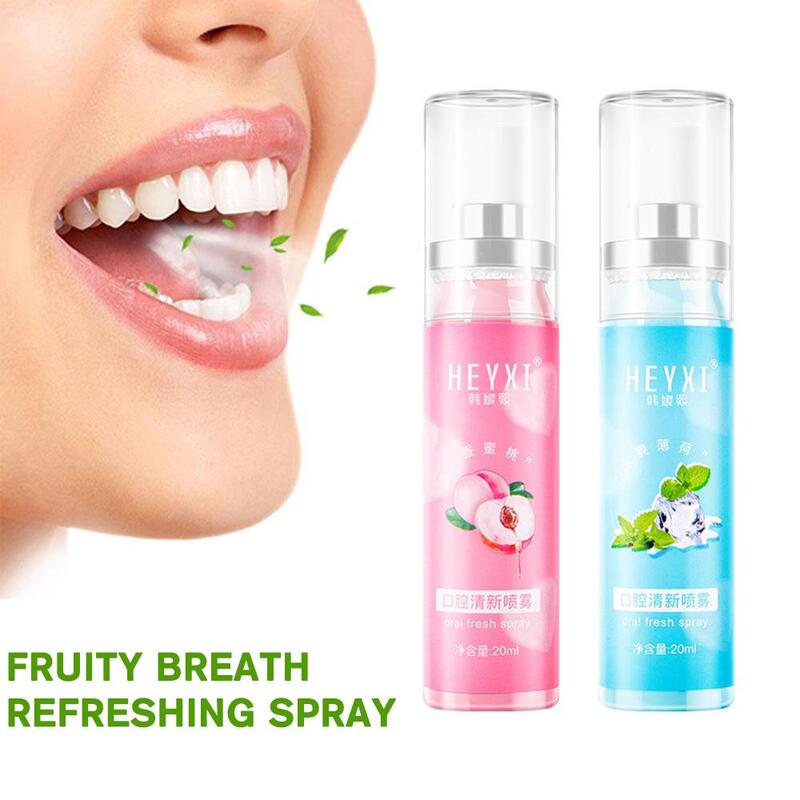 Освежающий фруктовый спрей для рта, длительный Освежающий спрей для рта, неприятный запах дыхания, доступный уход за полостью рта Goodby D5A6