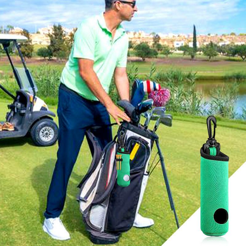 Golf Tee Holder com gancho para homens, Ball Holder, Waist Bag, Golf Acessório, Organizer Bag