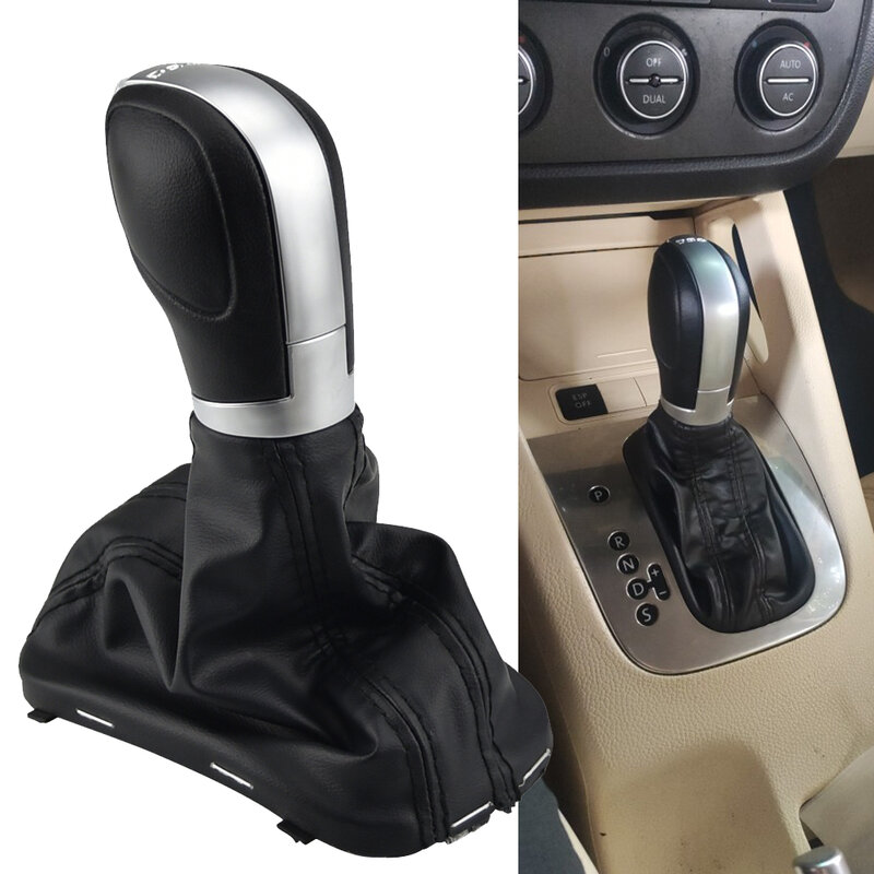 DSG Automatic Gear Shift Knob Stick Lever Shifter For VW Golf 6 Jetta MK6 EOS Passat B7 CC For Sharan 7N From 2010 Seat Leather
