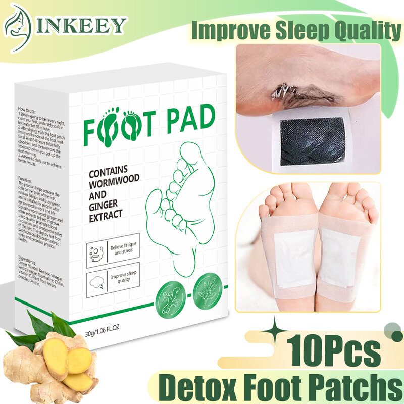 Detox plaster na stopy piołun detoksykujący plastry do stóp poprawić stres stres zmęczenie odchudzanie imbir plastry na stopy oczyszczanie ciała