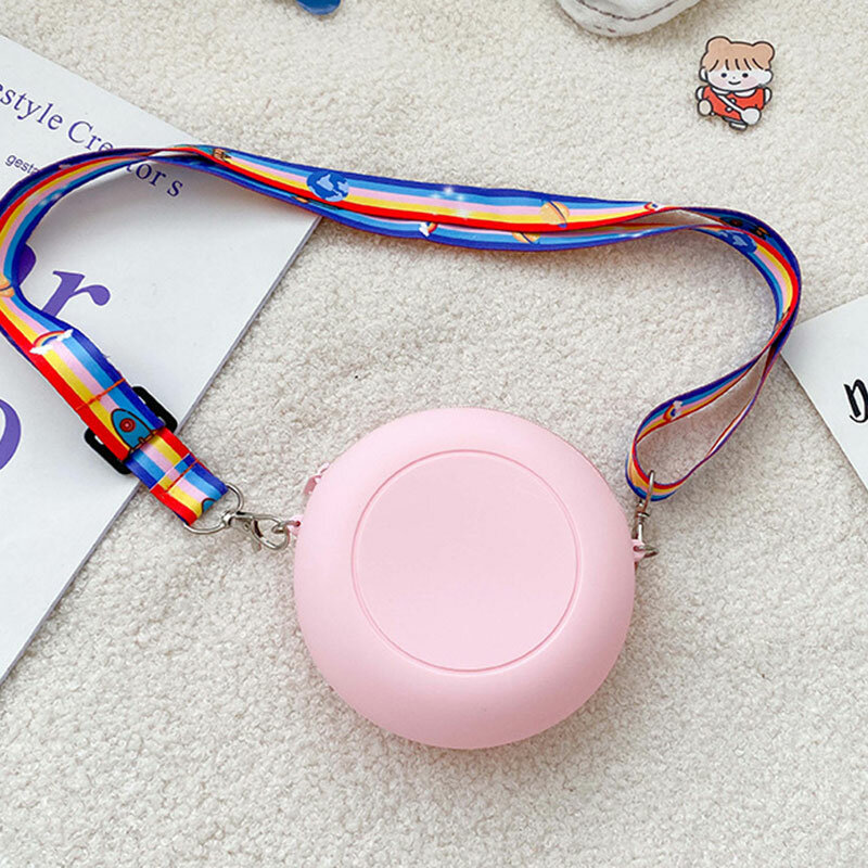 Bolsas de mensajero de silicona para niños y niñas, regalos fáciles de llevar