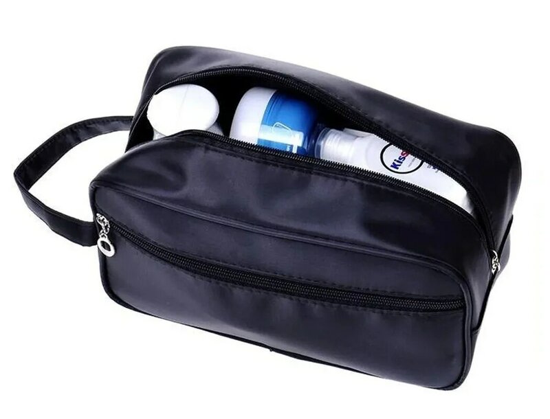 Tas kosmetik เก็บของแฟชั่น S tas kosmetik เครื่องสำอางสำหรับเดินทางกันน้ำสำหรับผู้หญิงผู้ชายกระเป๋าถือ