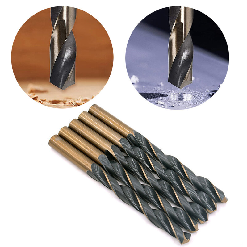 1Pc Drill Bit Straight Shank 3-10mm HSS For Holing Cutting Wood Soft Metal Aluminum Platel Drilling Woodworking Power Tool Parts