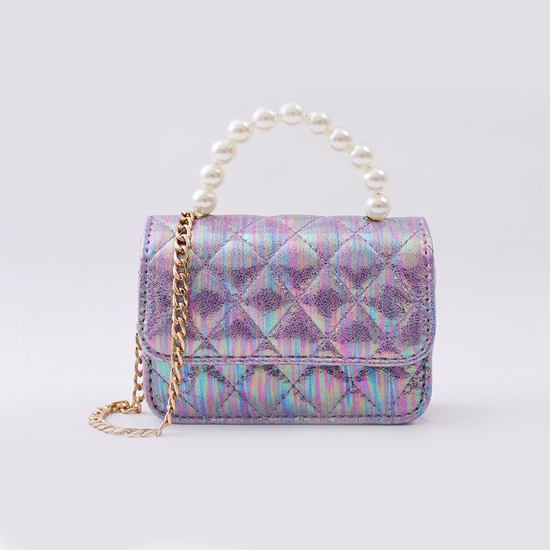 Classical Children's Shoulder Bag Pearl Baby Girl Zero Wallet Pink Color Hot Selling Princess Bag Women's Handbag crossbody bag