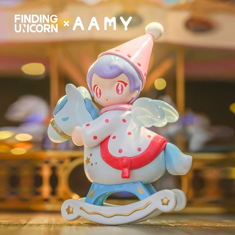 Original Finding Unicorn AAMY Clockwork Toy City Series Blind Box Cute Anime Figure Trendy Toy Model Collection Birthday Gifts