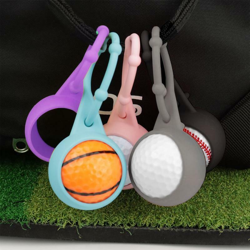 Funda protectora portátil para pelota de Golf, funda protectora de silicona para pelota de Golf, suministros de ayuda de entrenamiento, 1 piezas