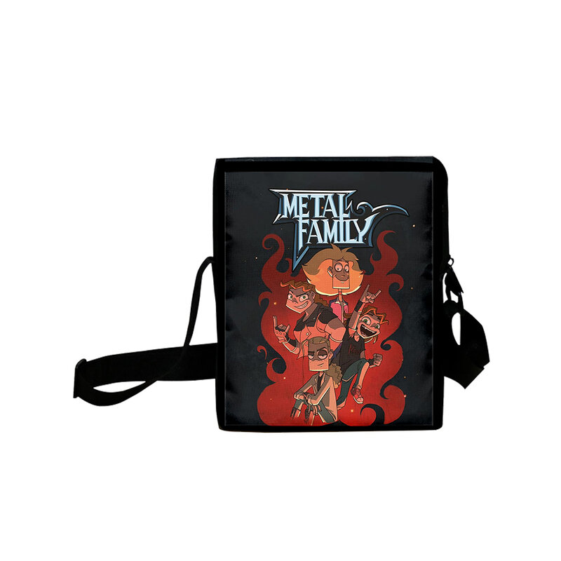 Metal Family Cartoon 2023 New Bag Fashion Daypack borsa a tracolla in tessuto Oxford borsa Unisex