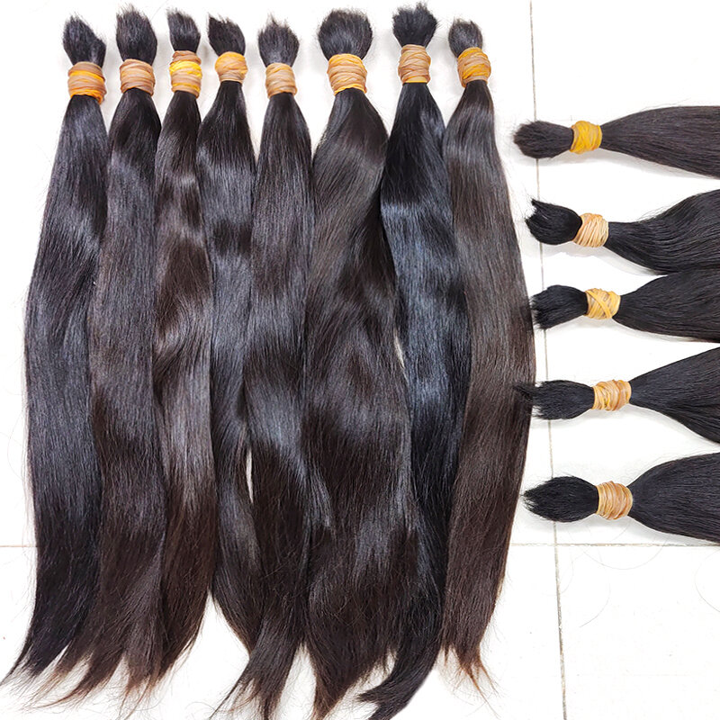 Необработанные высококачественные натуральные коричневые натуральные необработанные волосы для наращивания волос