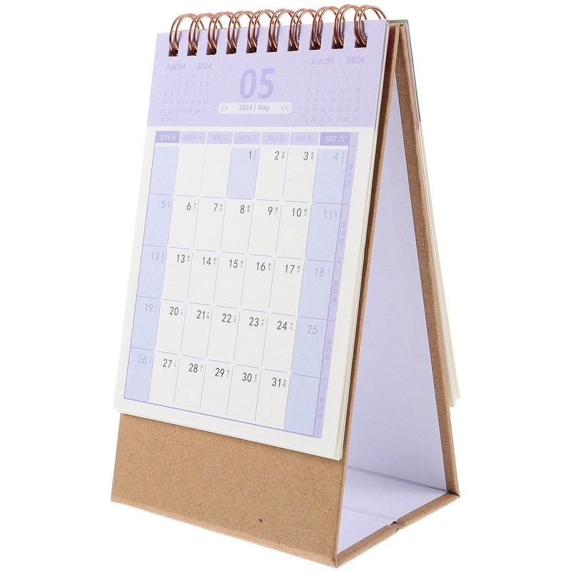 Mini kalendarz biurkowy 2024 Dekoracja biurowa Mały kalendarz-2024 Taśma medyczna na biurko