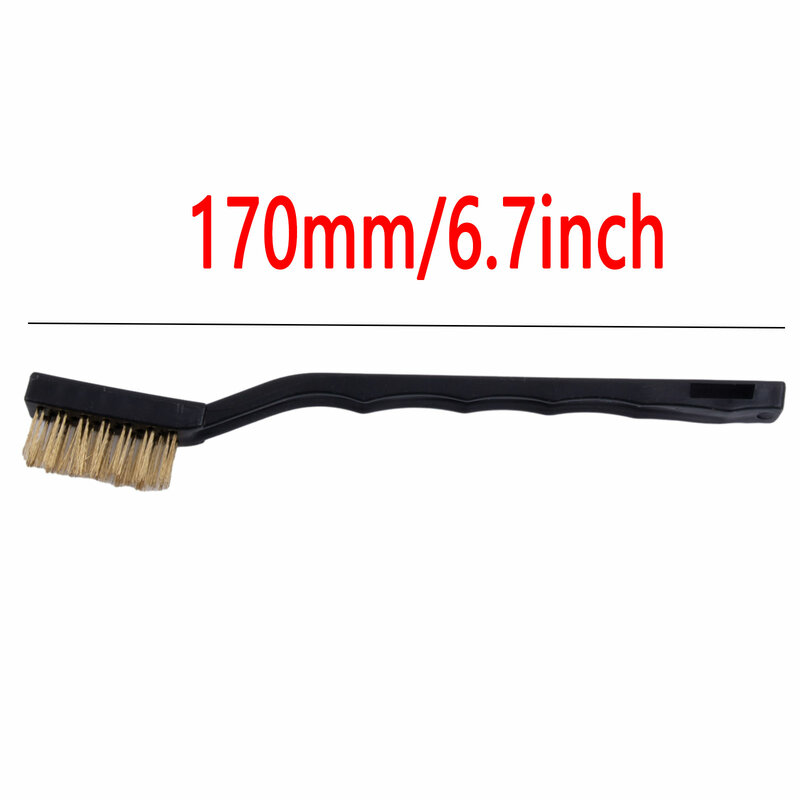 Cleaning Brush Brass Wire Brushes And Other Parts Manual Cleaning 17cm Brass Wire Brushes Plastic Handle Brand New