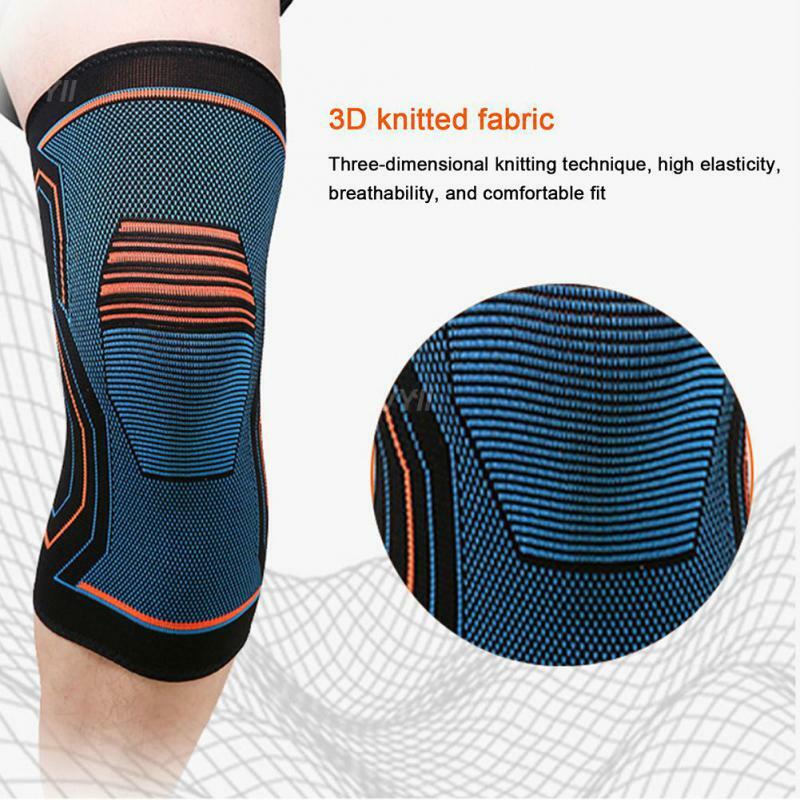 Bantalan lutut olahraga antiselip, 1/3/5 buah perlengkapan kebugaran tas Opp bernapas bantalan pelindung lutut