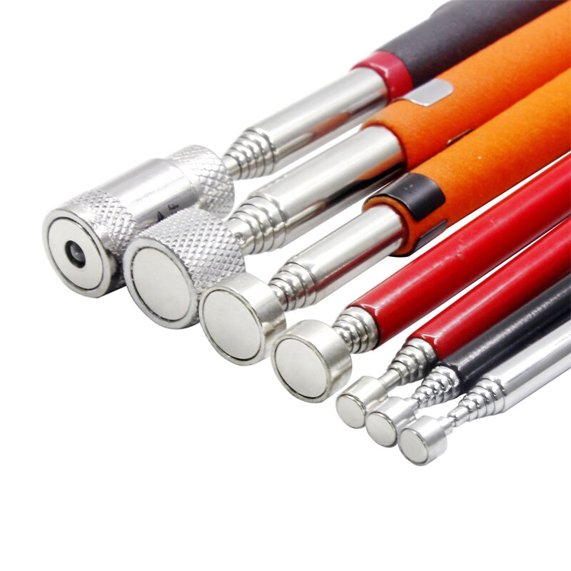 ミニ伸縮式磁気ペン,便利なツール,ナットのパンチ用,拡張可能なピックアップロッド