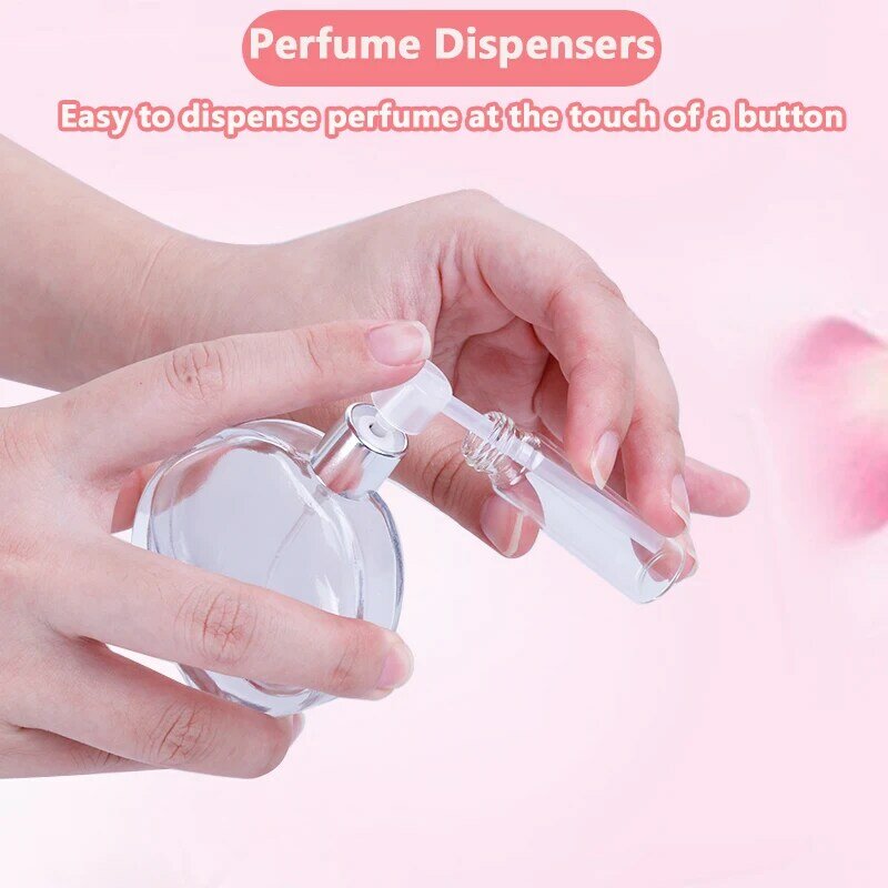 Dispenser alat parfum portabel, 5/10/15 buah Dispenser alat penyebar corong kosmetik pompa semprot portabel botol pompa isi ulang