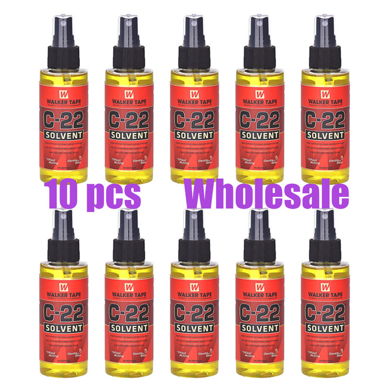 Wholesale Price 10pcs C-22 Solvent Spray Remover for Lace Glue, Lace Wigs, Toupees, and Tape-in 100% Remy Human Hair Extensions
