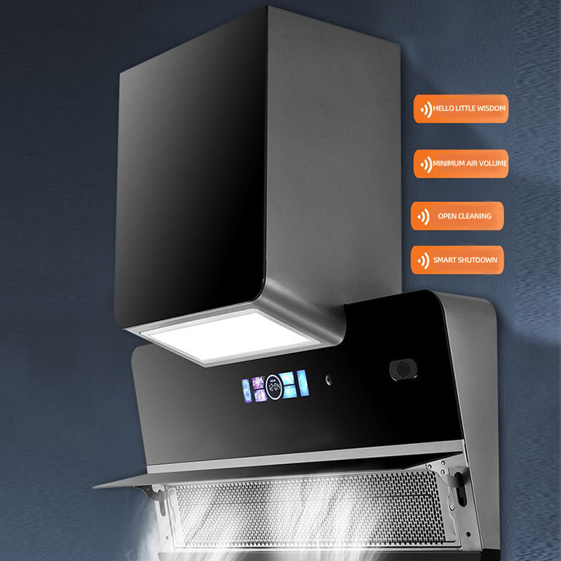 CXW-410-ZS02 Household Cozinha Sucção Range Hood, Máquina De Fumaça De Limpeza Automática, Mudo De Parede