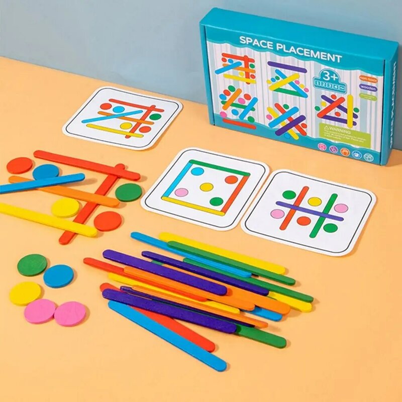 Montessori 3D brinquedo quebra-cabeça de madeira para crianças, jogo de quebra-cabeça geométrico arco-íris, brinquedo redondo, educação infantil
