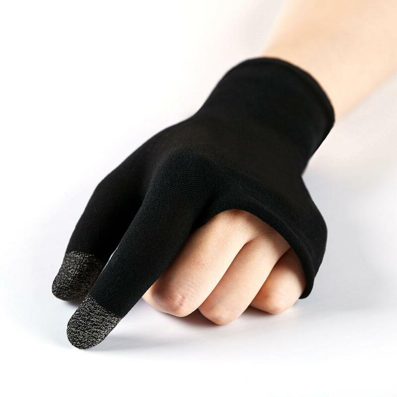 1Pair Finger Gloves Game Controller for PUBG Genshin Anti Slip Sensitive Touch Screen Sleeves Mobile Phone Gaming Sleeve Gamepad