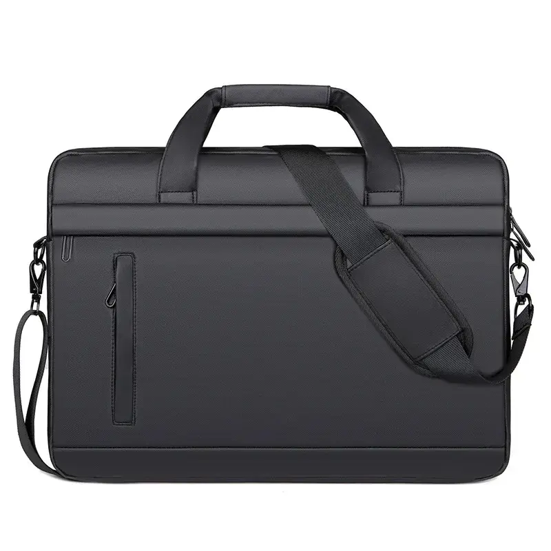 กระเป๋าหนัง PU สะพายไหล่แล็ปท็อปสำหรับผู้ชาย, กระเป๋า2023สำนักงานคุณภาพสูง14แบรนด์ดัง