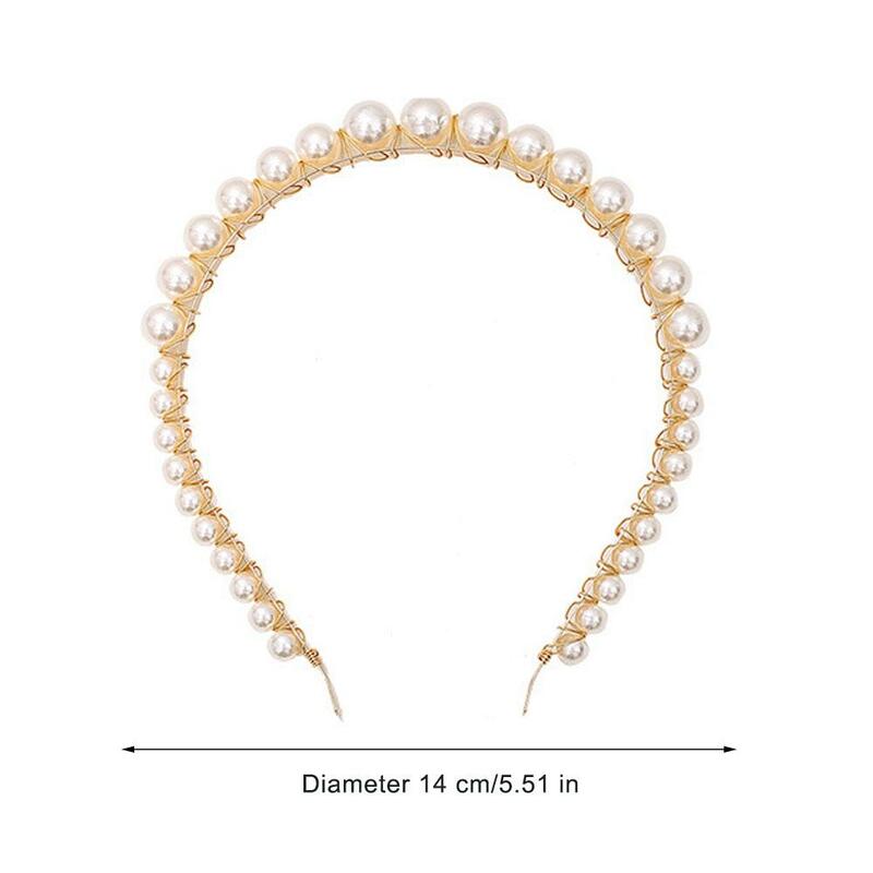 Diadema sencilla de gama alta para mujer, bandanas para salir con súper Hada, diadema de perlas, accesorio para el cabello de hadas