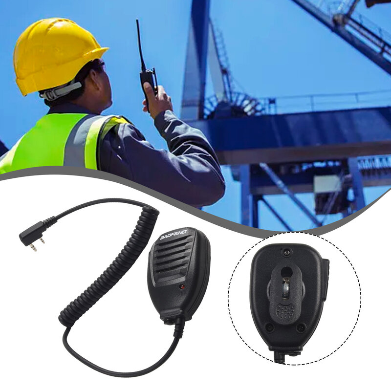 Baofeng-altavoz de hombro, micrófono para walkie-talkie, UV 5R, 82, 888S, UV S9 PLUS, UV 13, 16 Pro, Quansheng, UV K5, 5R Plus