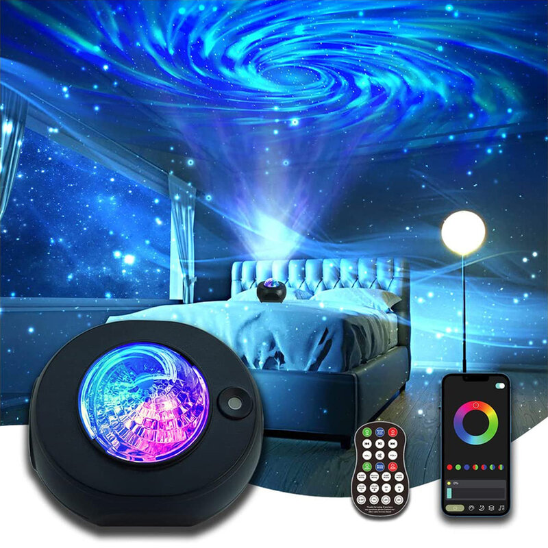 Proyector de estrellas Led para sala de juegos, luz nocturna, cielo estrellado, lámpara de Proyector láser, decoración de dormitorio, regalo de galaxia inteligente