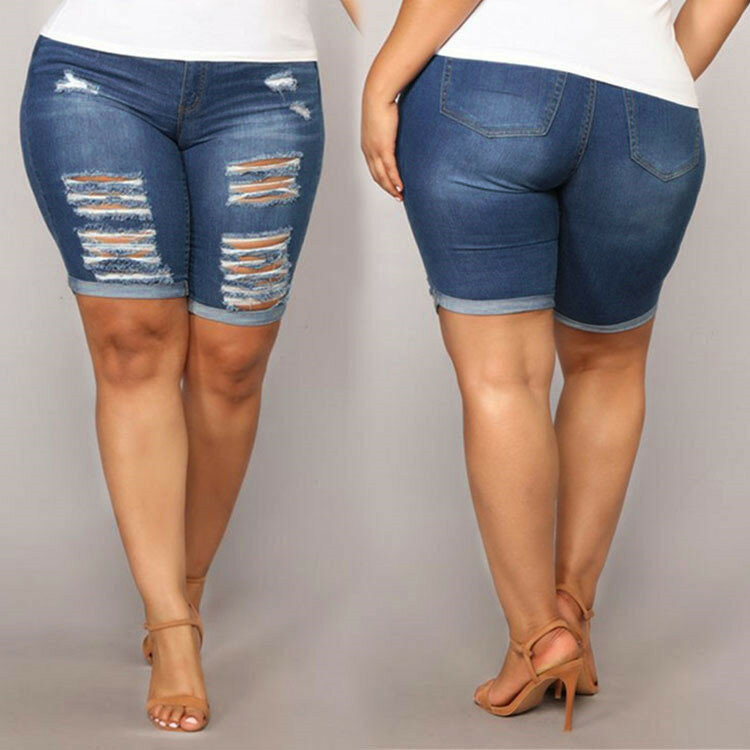 Calças jeans de cintura alta para mulheres, calças rasgadas, jeans sexy para senhoras, roupas femininas, verão, novo, 2023