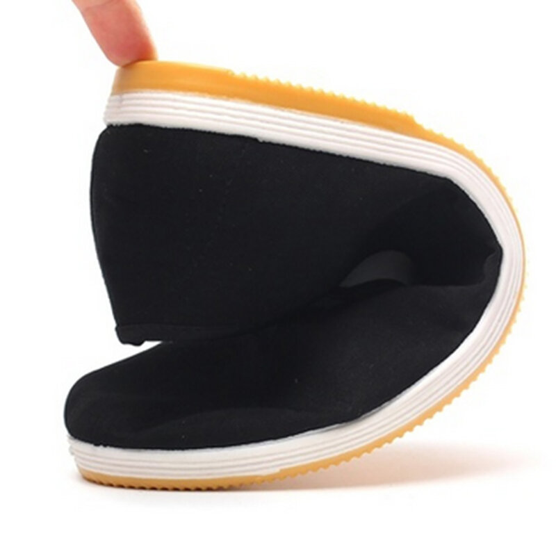 Wysokiej jakości czarne bawełniane buty męskie tradycyjne chiński Kung Fu bawełniane tkaniny Wing Chun Tai-chi sztuka walki stare buty w pekinie