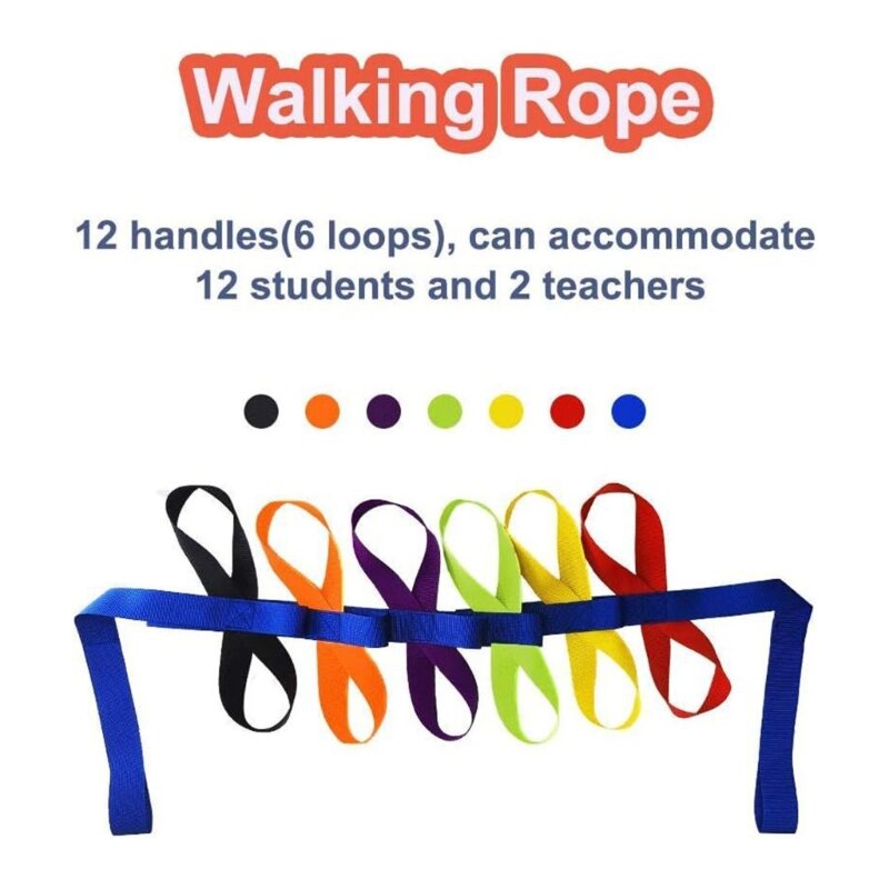 School Security Rope Public Place Safety Rope Toddlers Running Rope Anti-Lost Safety Running Rope for Kids Walking Line