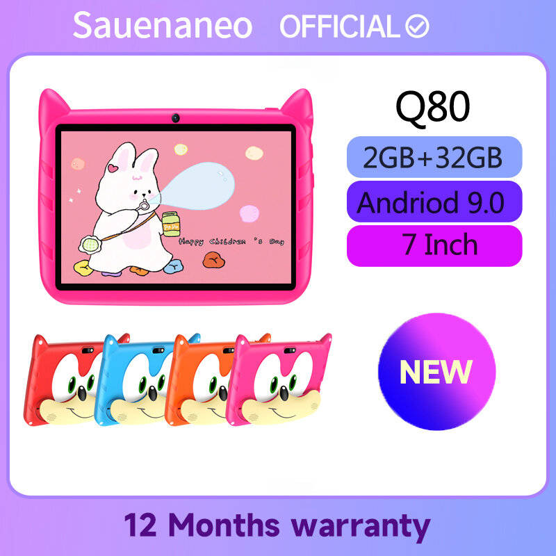 Sauenane-Tableta barata para niños, Tablet de 7 pulgadas, Quad Core, Android 2023, regalo para niños, WiFi 5G, Pc, 2GB/32GB, 9,0