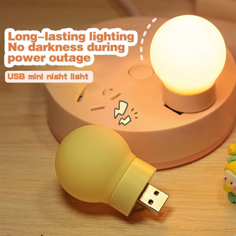 Mini USB LED Night Light para Laptop, Luz de leitura portátil, Lâmpada de visão, Power Bank, Notebook, pequeno, 5V, 0.3W