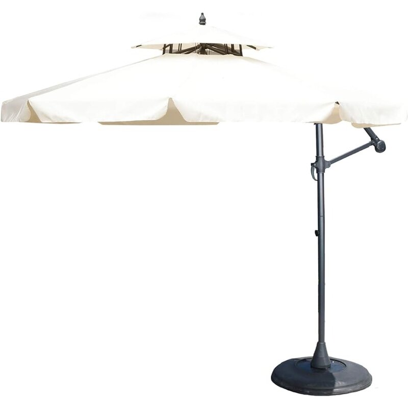 Baja Banana Canopy Sunshade Parasol Beige Freight Free Patio Umbrellas and Rules Outdoor Furniture