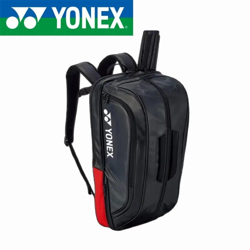 Yonex ไม้แบดมินตันคุณภาพสูงกระเป๋าเป้สะพายหลังสำหรับเล่นกีฬาเทนนิสหนังกระเป๋าสะพายไหล่4-6ชิ้น