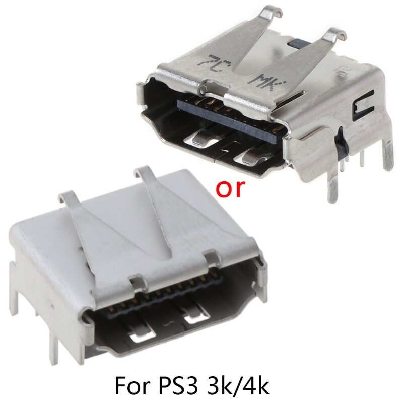 Connecteur d'interface de remplacement, compatible avec HDMI, Port Jack, pour Playstation 3, PS3, HD, PS 3, Super Slim, 3000, 4000, 3K, 4K