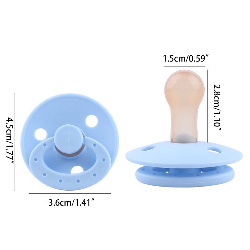 Soft Silicone Soothing Baby Pacifier Portable Newborn Boys Girls Sleep  Bite Nipple Nursing Teether Infant Supplies Acce