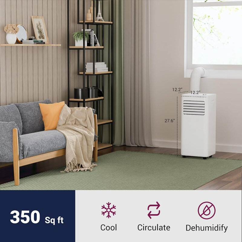 Smart Wifi aktiviert 8000 BTU tragbare Klimaanlage arbeiten mit Luftent feuchter & Lüfter tragbare AC-Einheit mit Fernbedienung & Fenster-Kit
