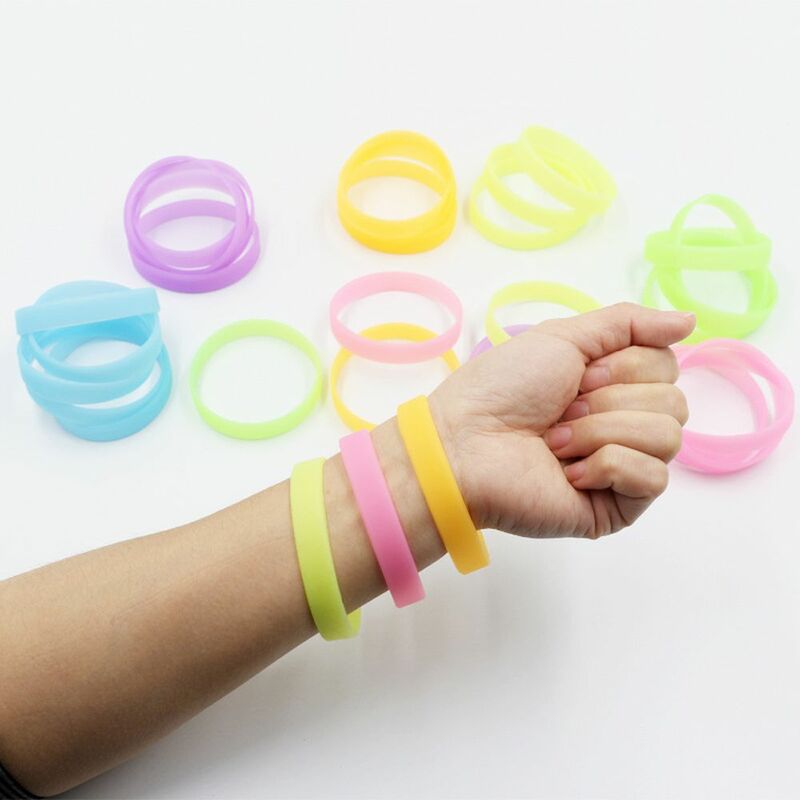Светящиеся резиновые браслеты для мужчин и женщин, браслеты, спортивные браслеты, силиконовые браслеты от пота