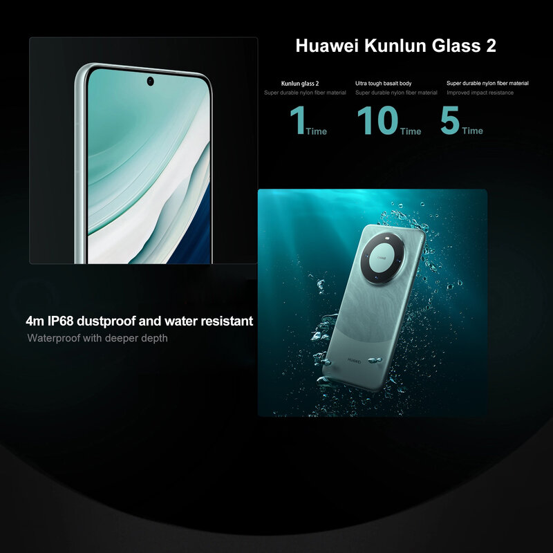 HUAWEI-Smartphone Mate 60 HarmonyOS, teléfono móvil Original de 6,69 pulgadas, Kunlun Glass 2, 512GB/1TB de ROM, batería de 4750mAh, carga de 66W
