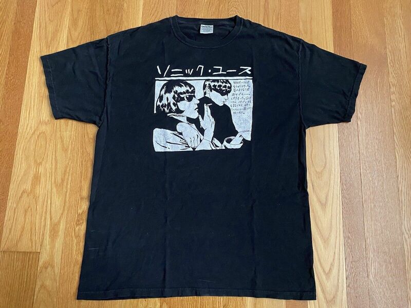 Camiseta de Sonic Youth Goo Album para hombre, camisa japonesa, banda de Rock, talla Xl, negro, Punk