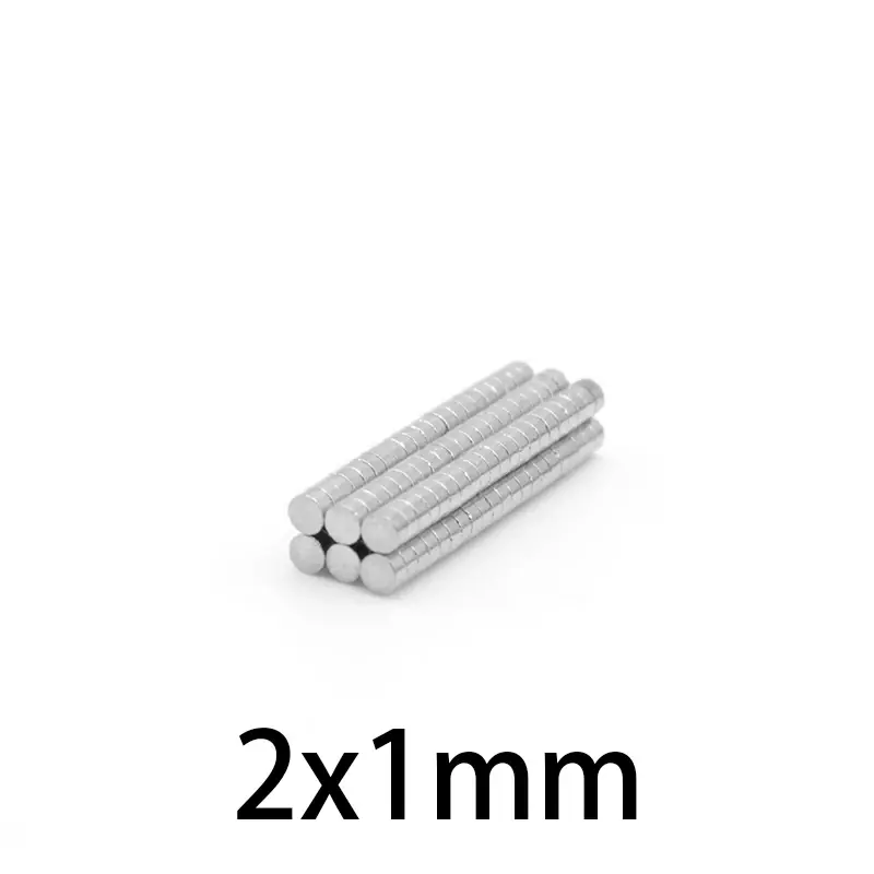100 ~ 5000PCS 2x1mm Kleine Runde Magnet 2*1mm Neodym Leistungsstarke Magnetische 2x1 Permanent NdFeB Starken Magneten 2*1 mini Disc magnet
