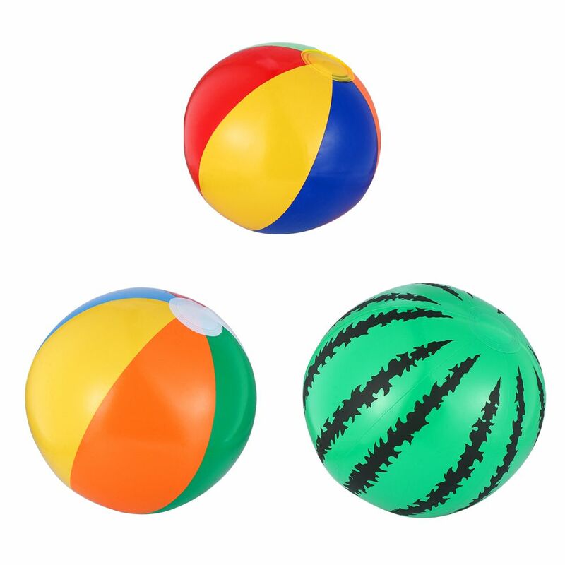 Decoraciones de fiesta de bolas Multicolor, pelota de playa, juguetes inflables de verano para niños