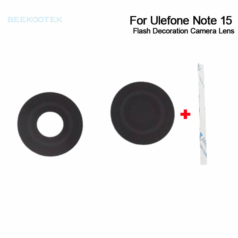 Original neue ulefone note 15 rückblitz kamera objektiv handy dekoration kamera objektiv glas abdeckung für ulefone note 15 smartphone