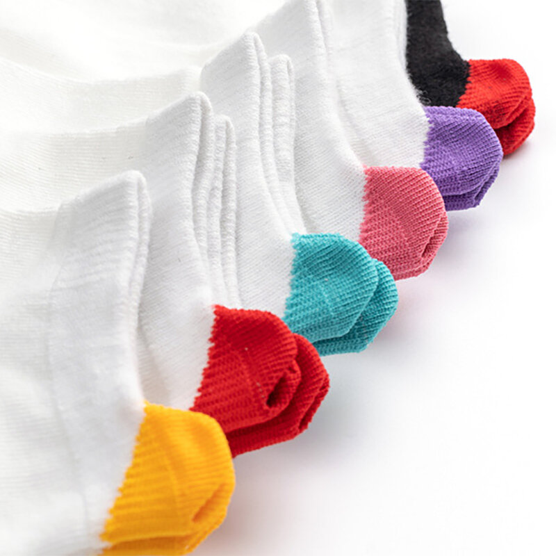 Носки женские Короткие повседневные карамельных цветов, 6 пар