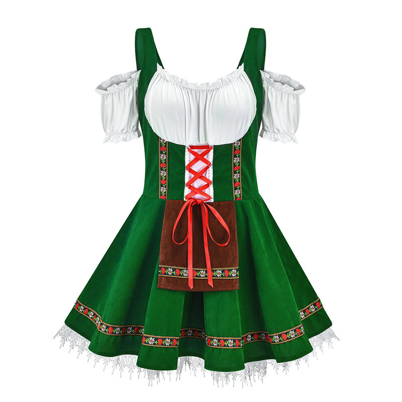 Традиционный костюм на Октоберфест для пар, парадная Таверна, бармена, официантки, косплей, карнавал, Хэллоуин, нарядное платье Вечерние