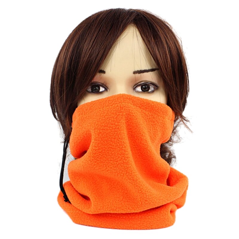 652F Neck Gaiter Warmer Face Cover Scarf Breathable for Sun Wind Proof Drawstring Half Mask for Fishing Hiking Running Cyclin