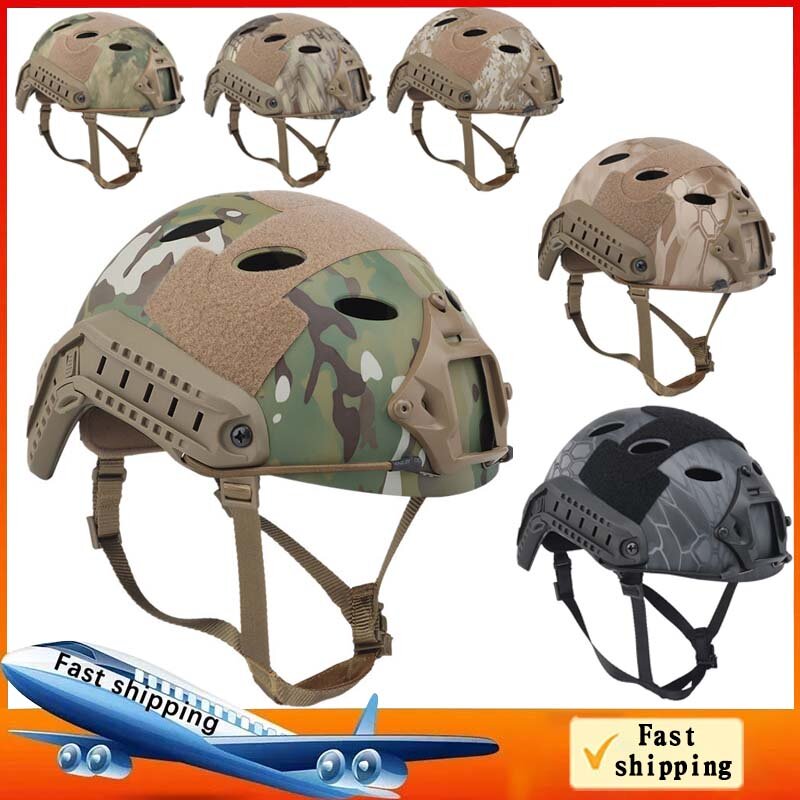 2024 New Light Military Tactical Helmet Camouflage Airsoft casco protettivo FAST Self Defense caccia Shooting Combat Training