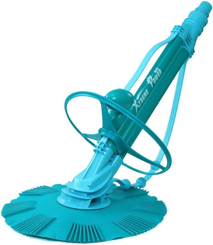 Wall Pool Cleaner Sweeper In-Ground Suction Side + Hose Set and Poolmaster 28300Big Sucker Manual Swimming Pool Leaf Vacuum Head